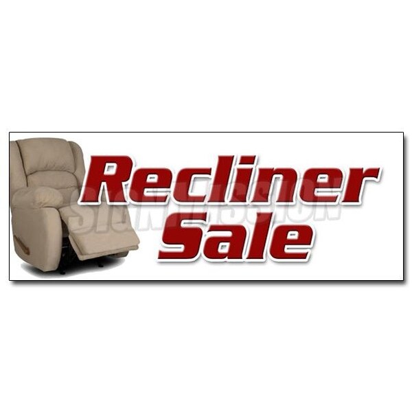 RECLINER SALE DECAL sticker furniture chairs sofa coffee tables lazyboy, D-36 Recliner Sale
